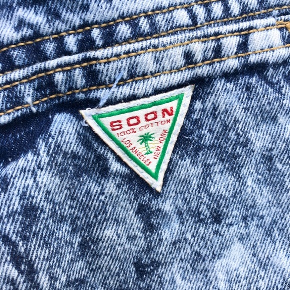 Vintage Acid Wash Ankle Zip GUESS Jeans - Picture 4 of 7